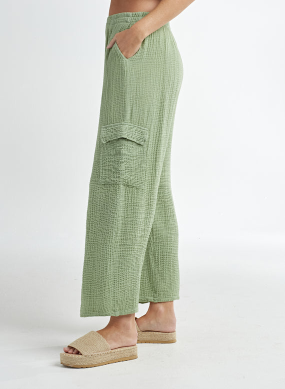 Gauze Cargo Pant